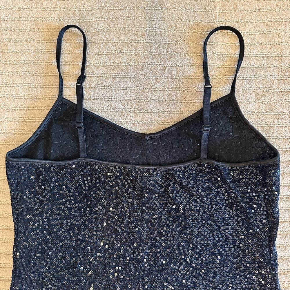 Express Dark Blue sequin Tank Top Size XS - Picture 9 of 10